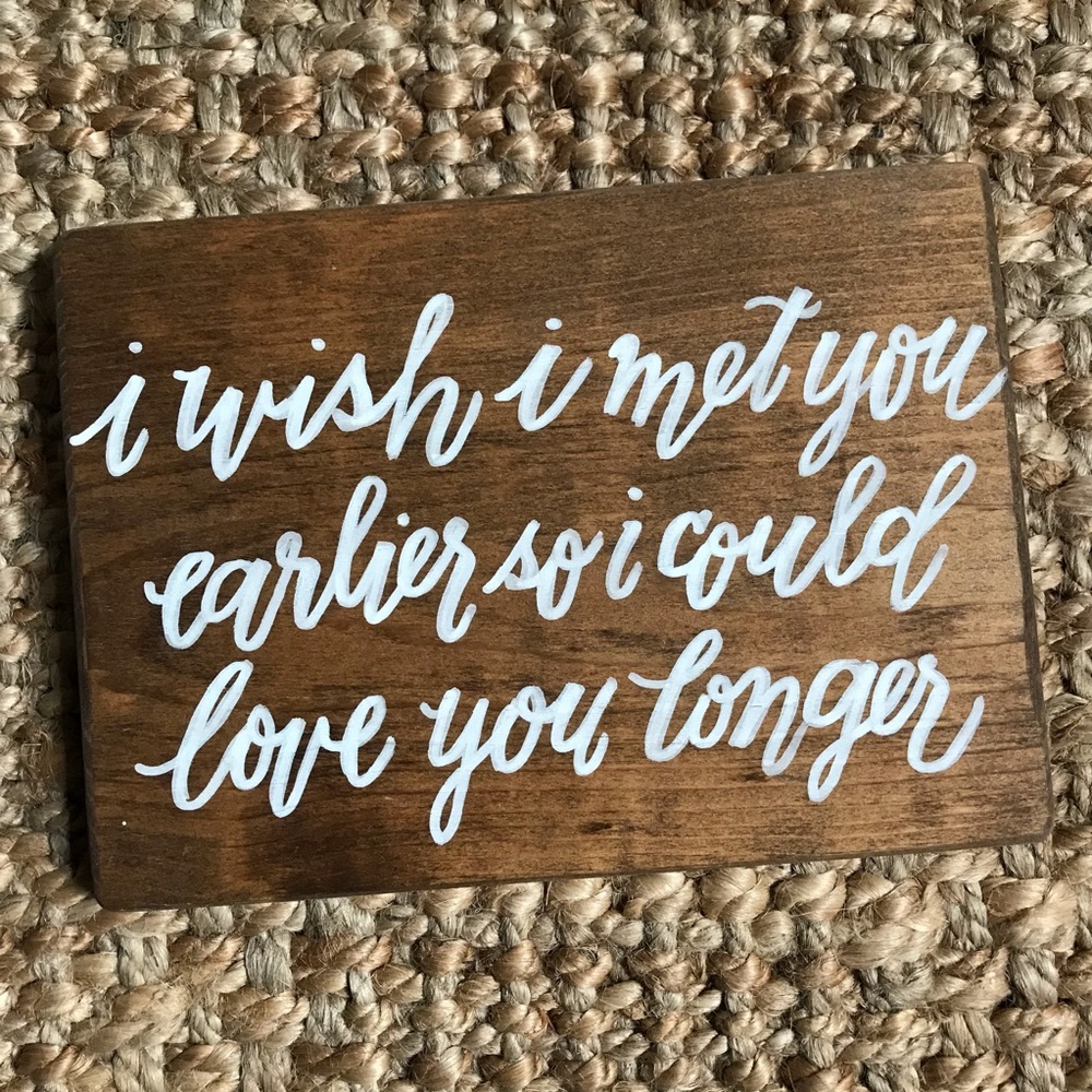 Wooden sign